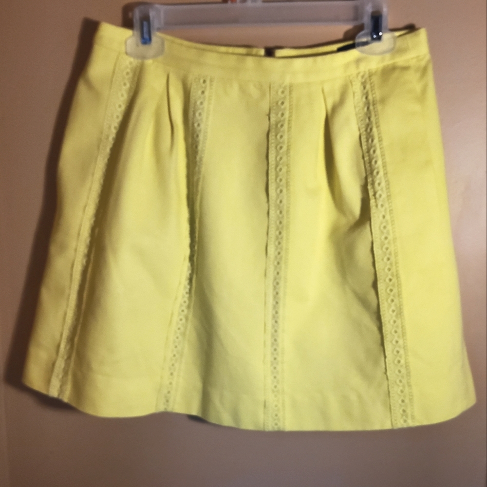J. Crew Yellow Mini Skirt